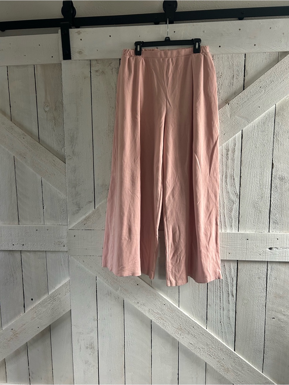 Wide-Leg Pink Women's Pants